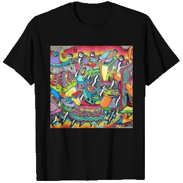 Discover Graffiti street art mural print - art lover gift T Shirts