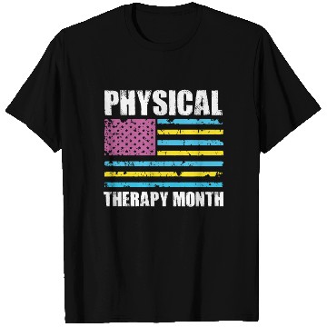 Discover USA Flag PT PTA Physical Therapy Gift Physical T Shirts