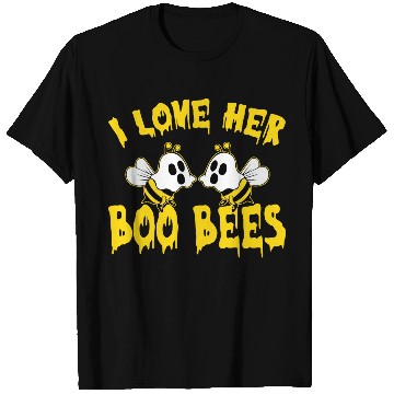 Discover I Love Her Boo Bees Halloween T Shirts
