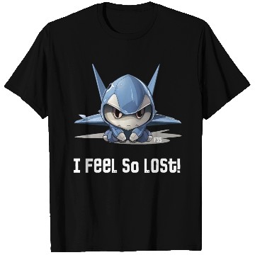 Discover Little Lost Cute F35 Fighter Plane Illustration T Shirts