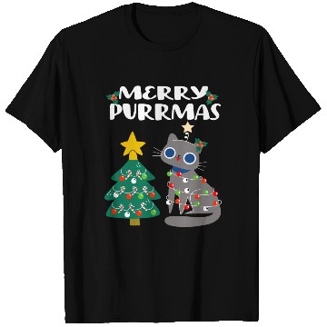 Discover Merry Purrmas - For Christmas Holiday Cat Lovers T Shirts