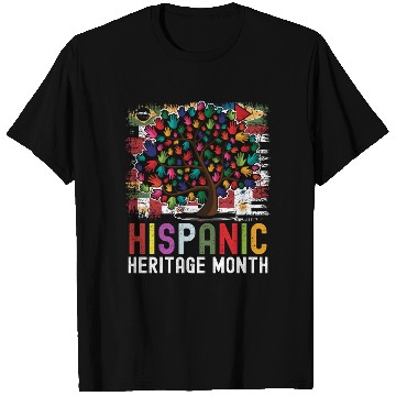 Discover Hispanic Heritage Month Hand Flags Latin T Shirts