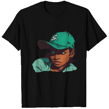 Discover Light Skin Girl in Baseball Hat T Shirts