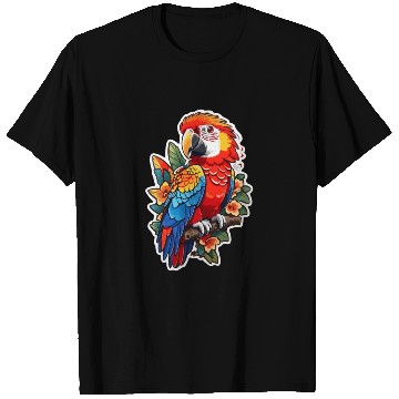 Discover Scarlet Macaw Kawaii T Shirts