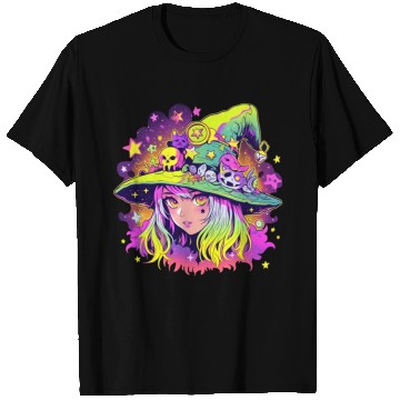 Discover Cute Neon Witch T Shirts