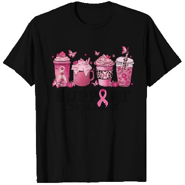 Discover breast cancer coffee support squad T Shirts