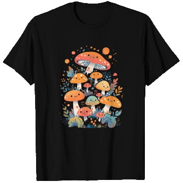 Discover Cute Mushroom Creatures T Shirts
