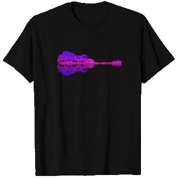 Discover Guitar Reflection T Shirts