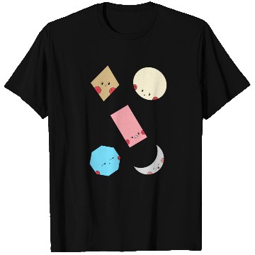 Discover Cute Geometric Shapes Sticker pack T Shirts