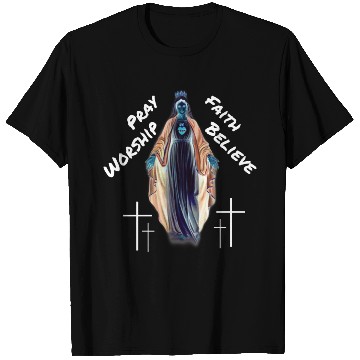 Discover Virgin Mary mother of our lord T Shirts
