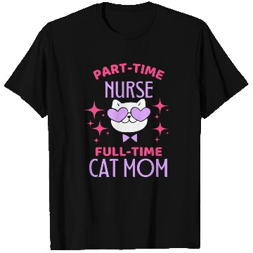 Discover Funny Nurse Cat Mom Lover T Shirts
