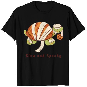 Discover Slow And Spooky Halloween Spooky Mummy Tortoise T Shirts