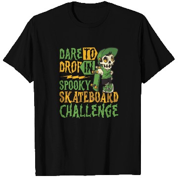 Discover Spooky Horror Skateboarder Halloween Skateboarding T Shirts