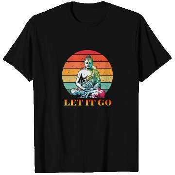 Discover Let It Go, Yoga Buddhism Retro T Shirts