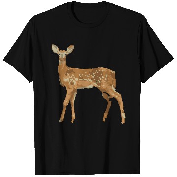 Discover Deer watercolor illustration T Shirts