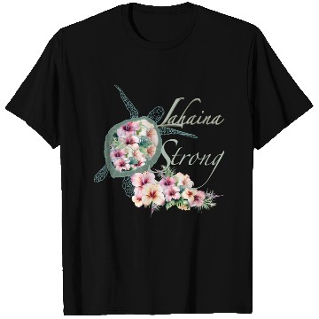 Discover Lahaina Strong: Hibiscus and Sea Turtle T Shirts
