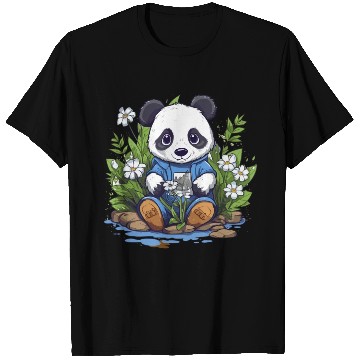 Discover Playful Panda Garden T Shirts