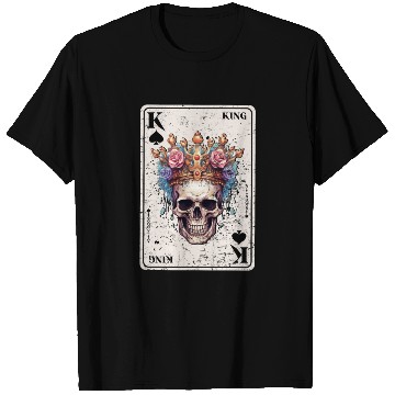 Discover King on Spades Horror Halloween Card Game Creepy T Shirts