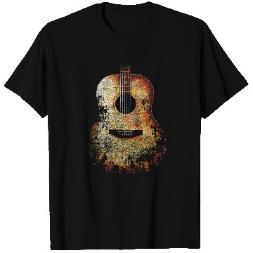 Discover ACOUSTIC GUITAR DISTRESSED RETRO T Shirts