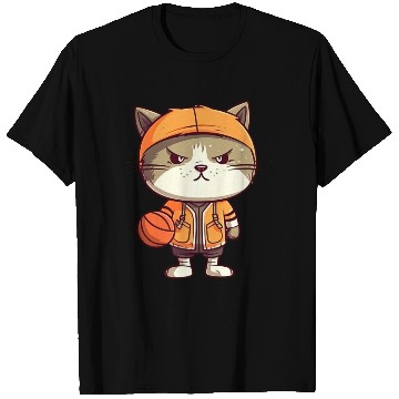 Discover Basketball cat T Shirts