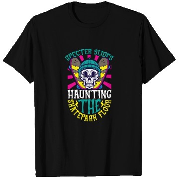 Discover Spooky Horror Skateboarder Halloween Skateboarding T Shirts