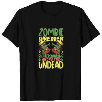Discover Spooky Horror Skateboarder Halloween Skateboarding T Shirts