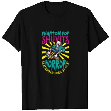 Discover Spooky Horror Skateboarder Halloween Skateboarding T Shirts