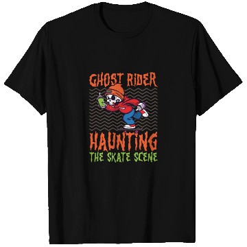 Discover Spooky Horror Skateboarder Halloween Skateboarding T Shirts
