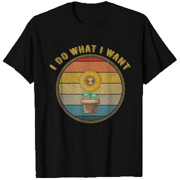 Discover I Do What I Want Angry Plant Distressed T Shirts