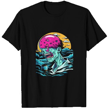 Discover Sad Zombie In The Ocean T Shirts