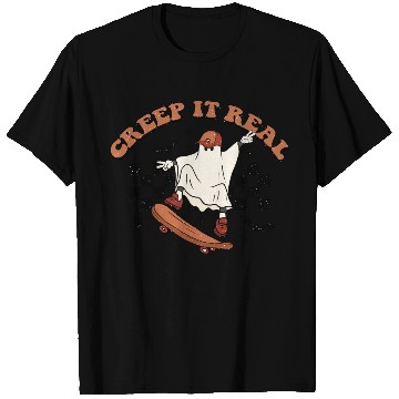Discover Creep It Real Halloween Ghost Skating T Shirts