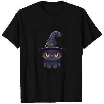 Discover Wicked Cat Witch Funny Halloween Witch T Shirts