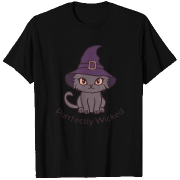 Discover Wicked Cat Witch Funny Halloween Witch T Shirts