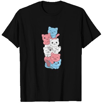 Discover Transgender Flag Cat Pride Lgbtq Cute Cat T Shirts