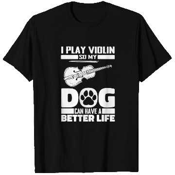 Discover Violin Violinist Dog T Shirts
