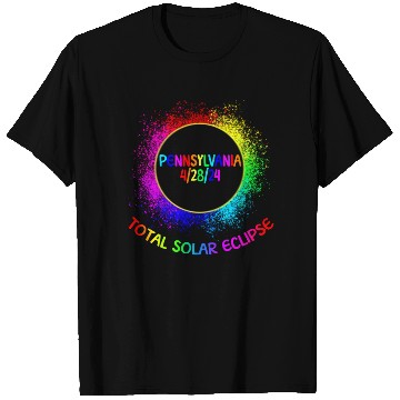 Discover Total Solar Eclipse Pennsylvania 4/28/24 Kids T Shirts