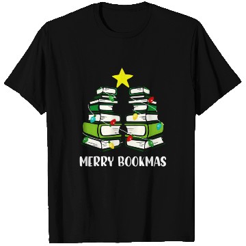 Discover merry bookmas book reading lover librarian christm T Shirts
