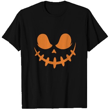 Discover Jack O Lantern Scary Carved Pumpkin Face Halloween T Shirts