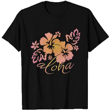 Discover Hawaiian Sunrise Hibiscus Aloha Graphic T Shirts