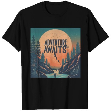 Discover Nature with travel quote design T Shirts T Shirts