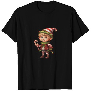 Discover Christmas Elf Candy Cane X-Mas Pajamas Party T Shirts