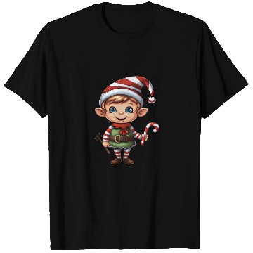 Discover Christmas Elf Candy Cane X-Mas Pajamas Party T Shirts