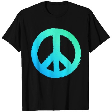 Discover Gradient Peace Symbol Men Peace Sign T Shirts