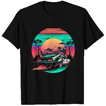 Discover Retro-Fueled Fun: Classic Car Waves T Shirts