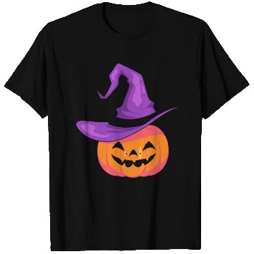 Discover Pumpkin with hat T Shirts - Happy Halloween Day