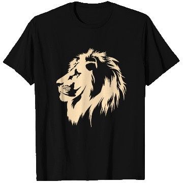 Discover Lion Portrait (sand) T Shirts