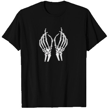 Discover Unisex T Shirts Skeleton Hand Featuring Hauntingly