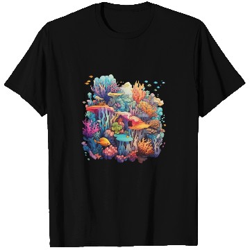Discover Coral Kaleidoscope: Nature's Mosaic T Shirts
