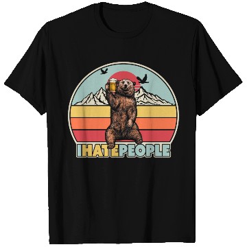Discover I Hate People Bear T Shirts