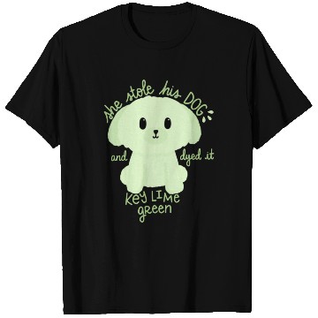 Discover Key Lime Green Dog T Shirts